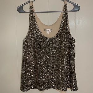 Sequin tank top